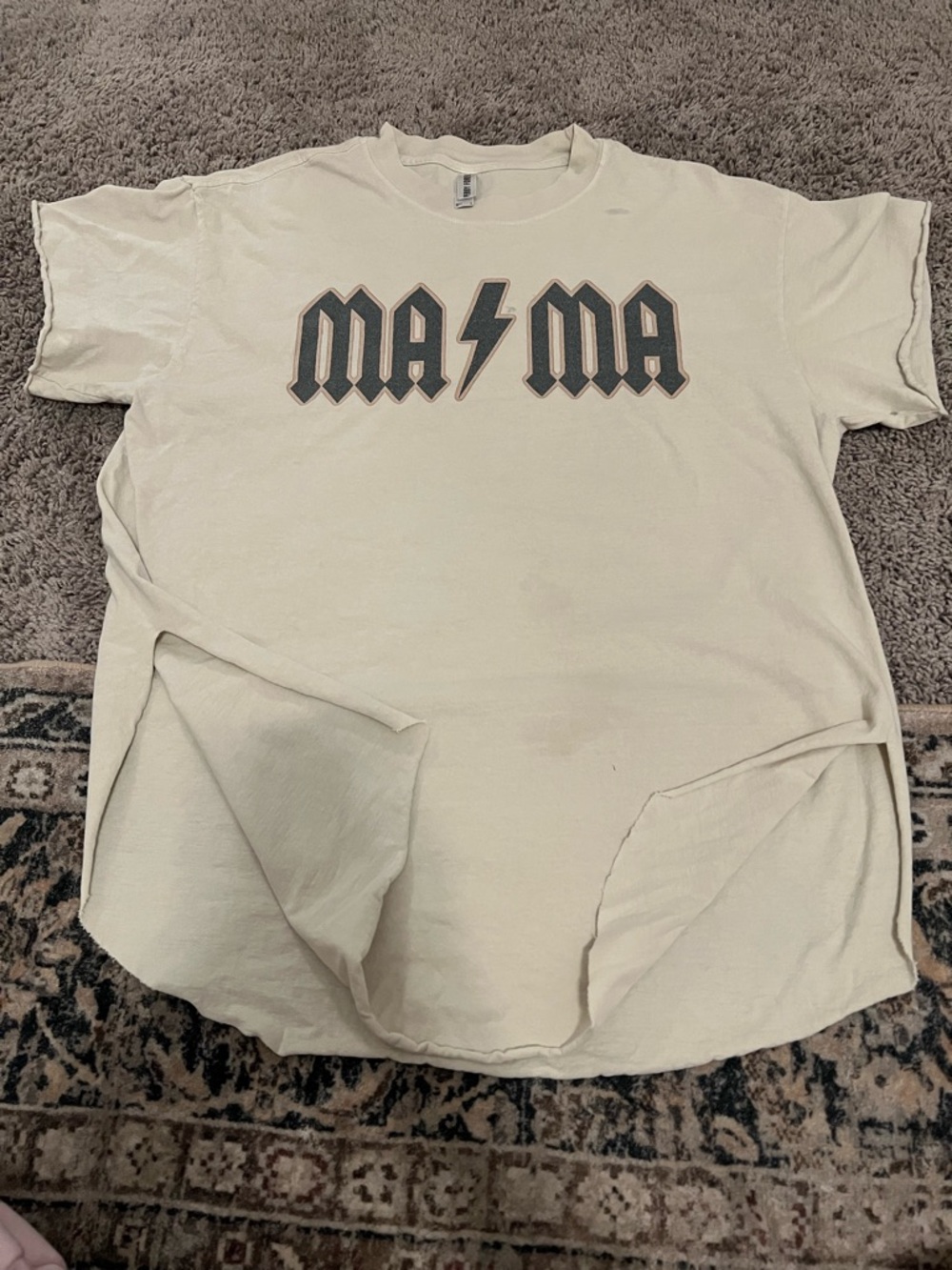 Pebby forevee Mama Graphic Short-Sleeve T-Shirt - Cream